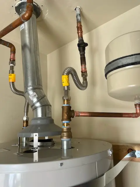 Water heater installation and plumbing repair in Dover